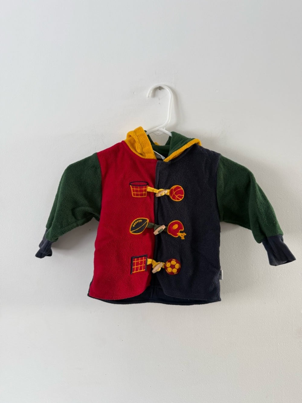 2nd Step Vintage Toddler 18M Colorblock Fleece Hoodie Jacket